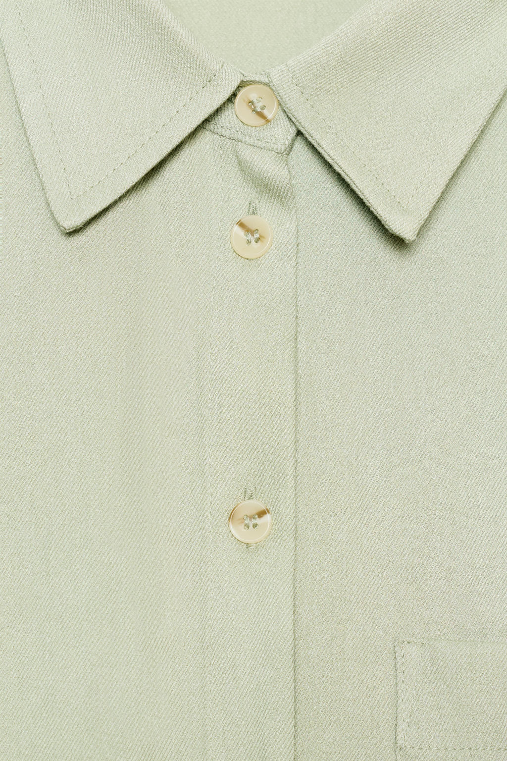 CAMISA OVERSIZE MANGA ANCHA / Khaki claro - Zara фото 9