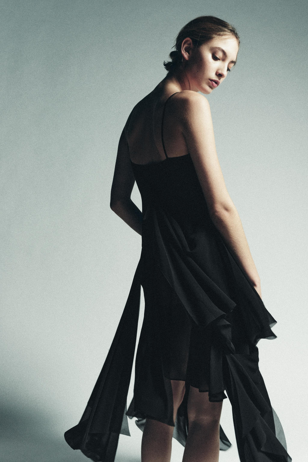 STRAPPY DRESS WITH LACE RUFFLES - Zara фото 4