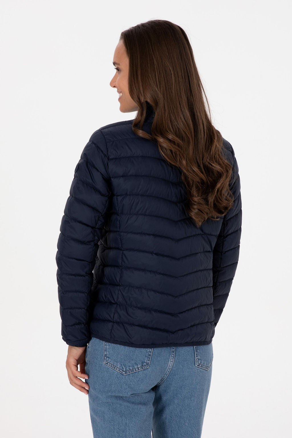 Kad_n Lacivert Mont Sepette S_rpriz _ndirim