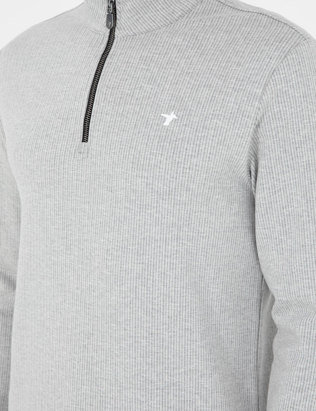 Серый меланжевый свитшот стандартного кроя - Cacharel фото 7