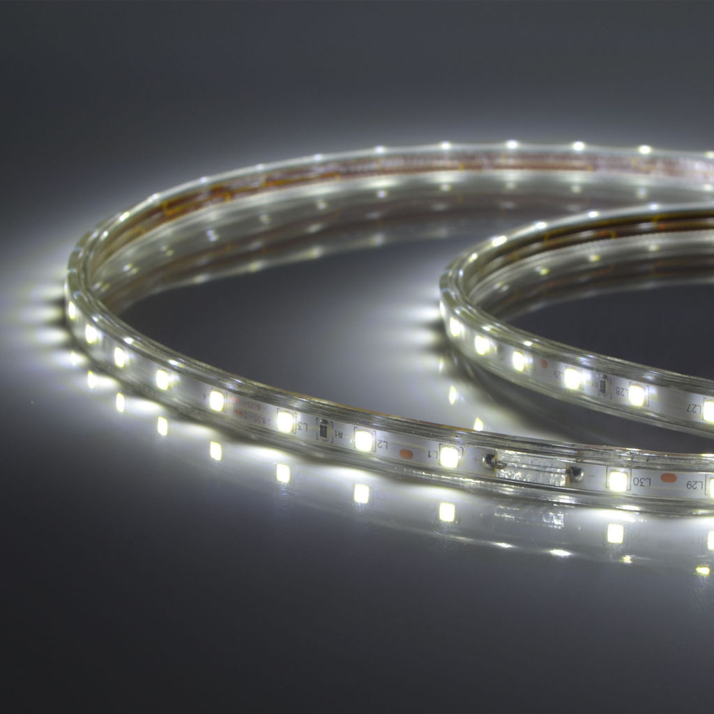ULS-Q325 2835-60LED/m-10mm-IP67-220V-6W/m-25M-DW Светодиодная гибкая герметичная лента. Бобина 25 м. Дневной белый свет. TM Volpe.