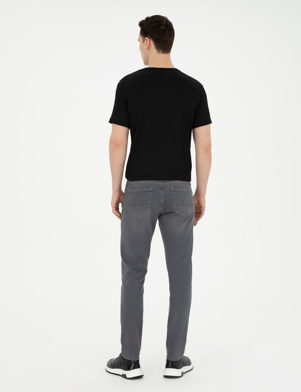 Gri Slim Fit Jean Pantolon