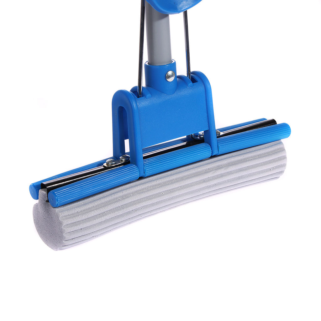 Швабра отжимн. "Мамонтенок чистолюб" 1рол, нетелескопич ручка,дл.120см, арт.МРМ5408