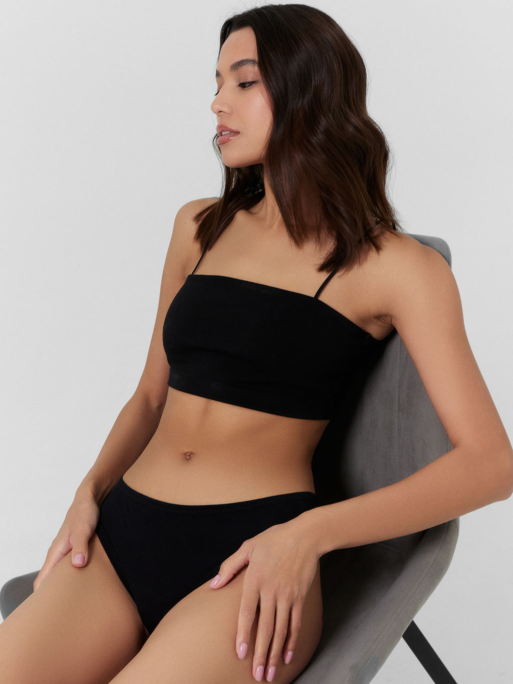 Цена за 2 штуки! Трусы бразилиана женские черные в наборе, 3 шт - Mark formelle фото 7