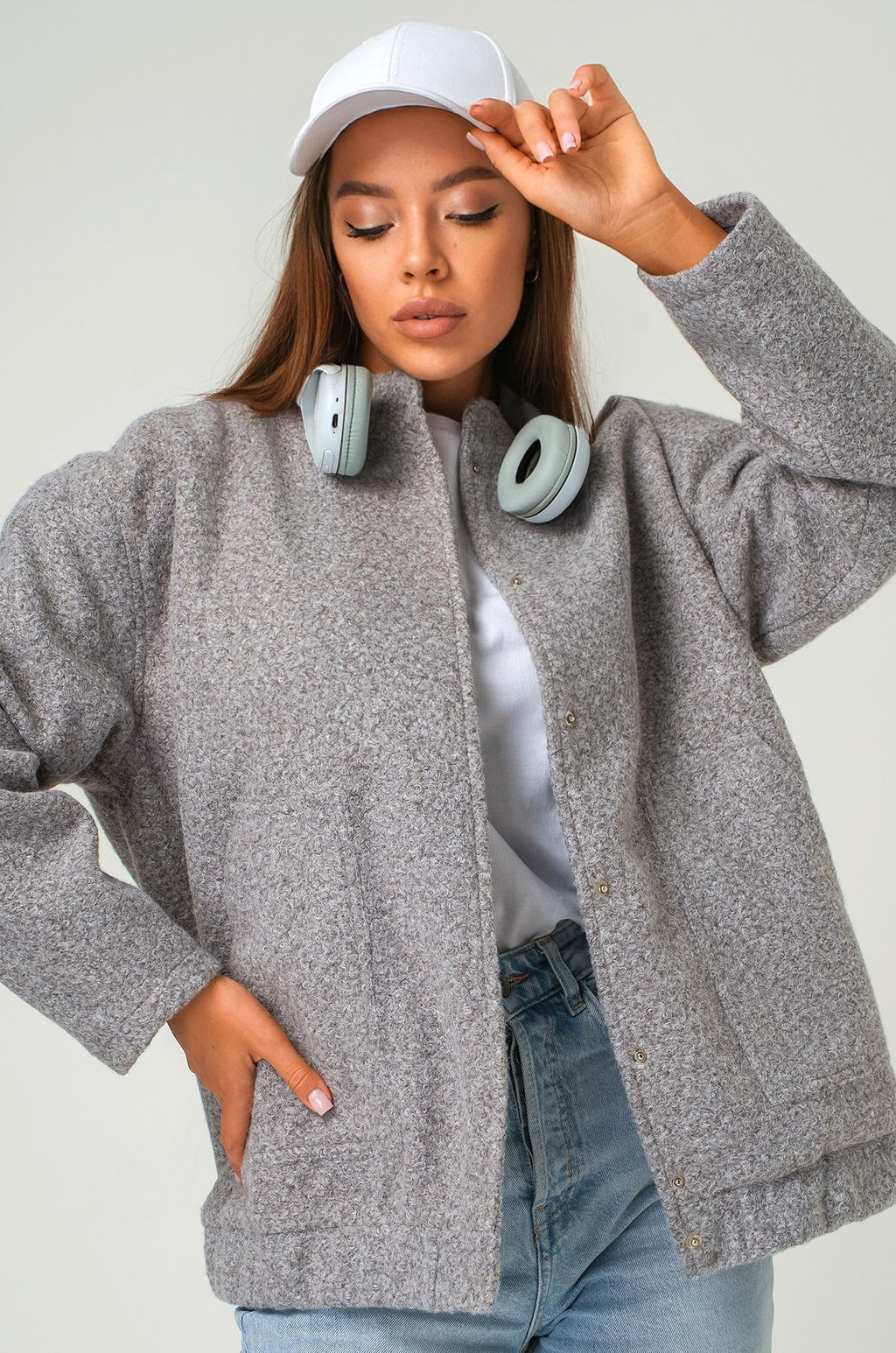 Женский бомбер оверсайз Happyfox - Happy fox фото 9