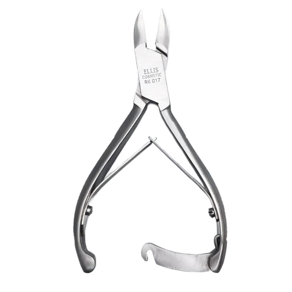 YOKO Кусачки педикюрные для ногтей / Ellis RK 017, двойная пружина, ручная заточка, 15 мм