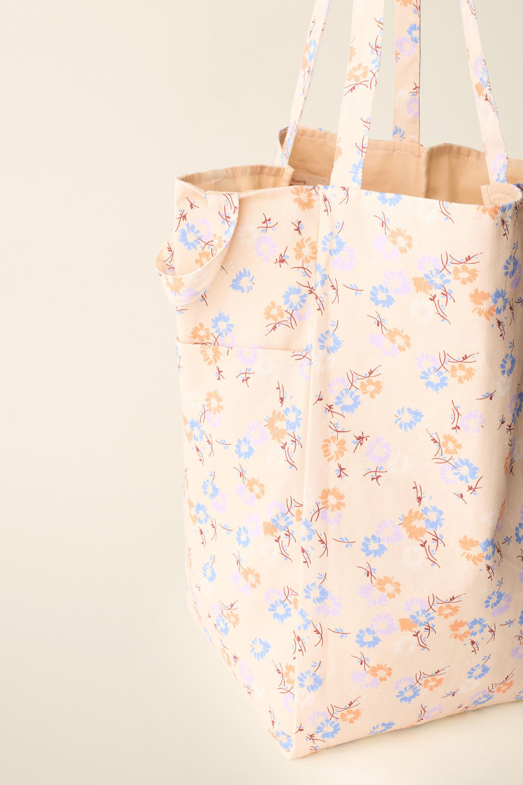 BOLSO ALGOD?N ESTAMPADO FLORES CREATED BY CARAMEL LONDON X ZARA / Multicolor  фото 6
