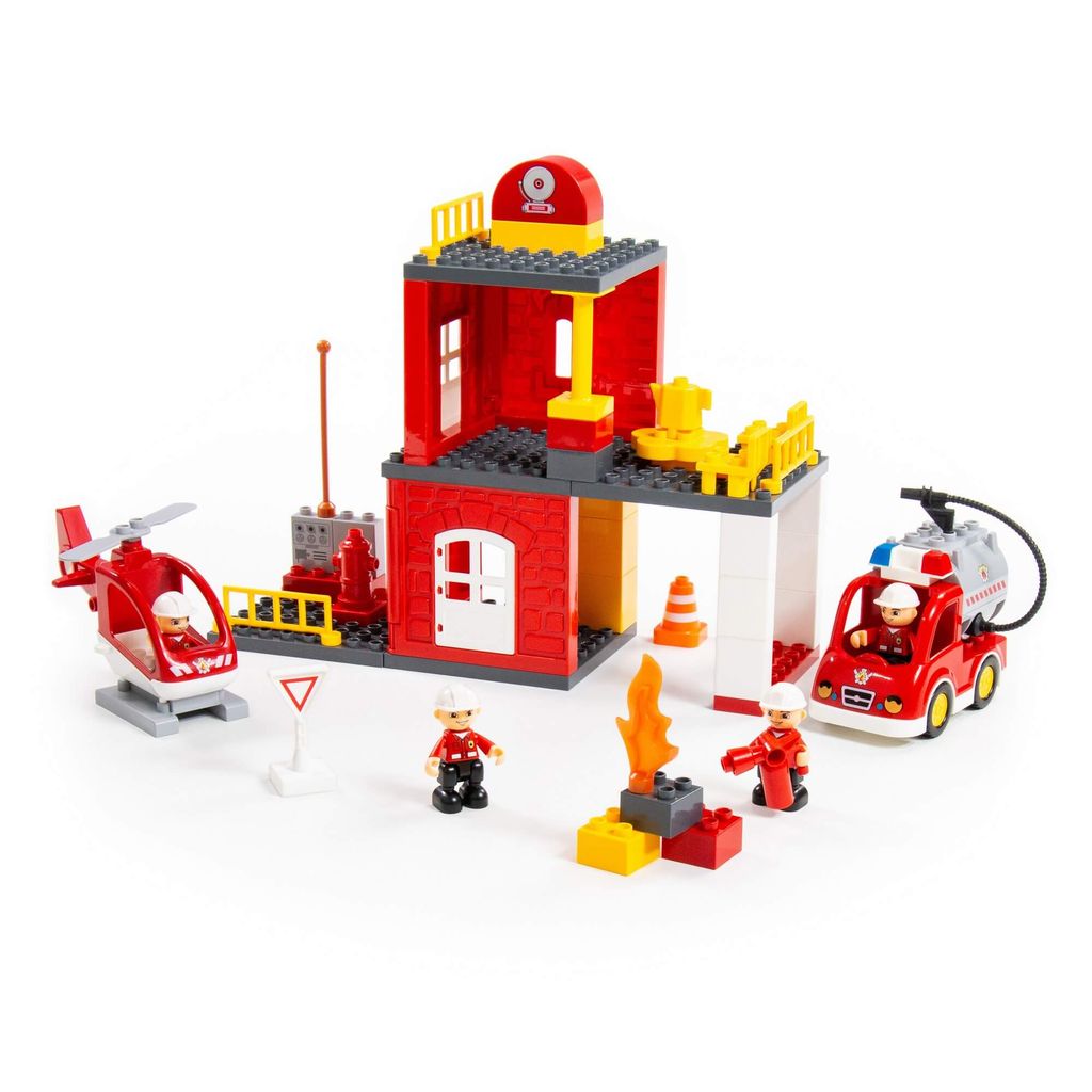 Конструктор Макси - Пожарная станция (64 элемента) (в коробке) - Полесье фото 3