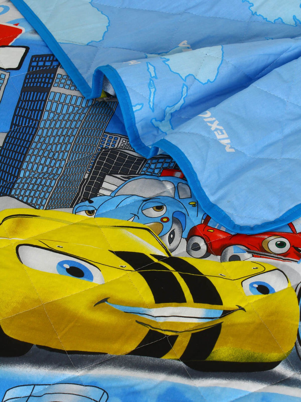 Покрывало детское из поплина - Суперкар 150х215