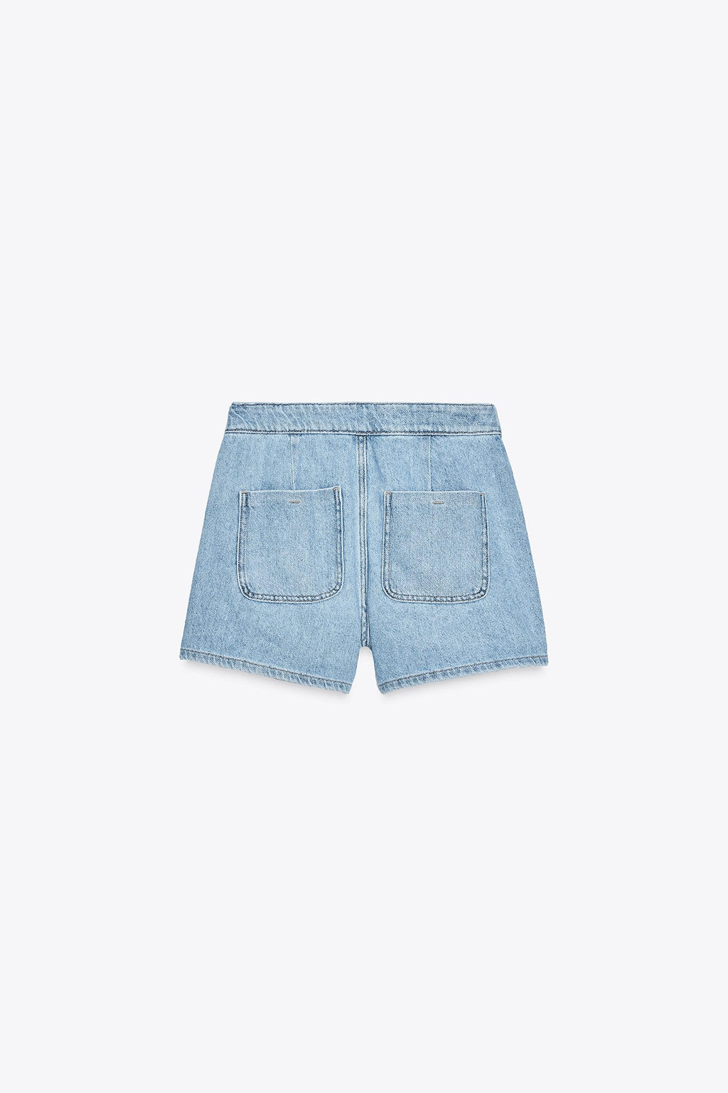 Z1975 DENIM SKORT WITH WRAP-OVER BUTTON DETAIL - Zara фото 7