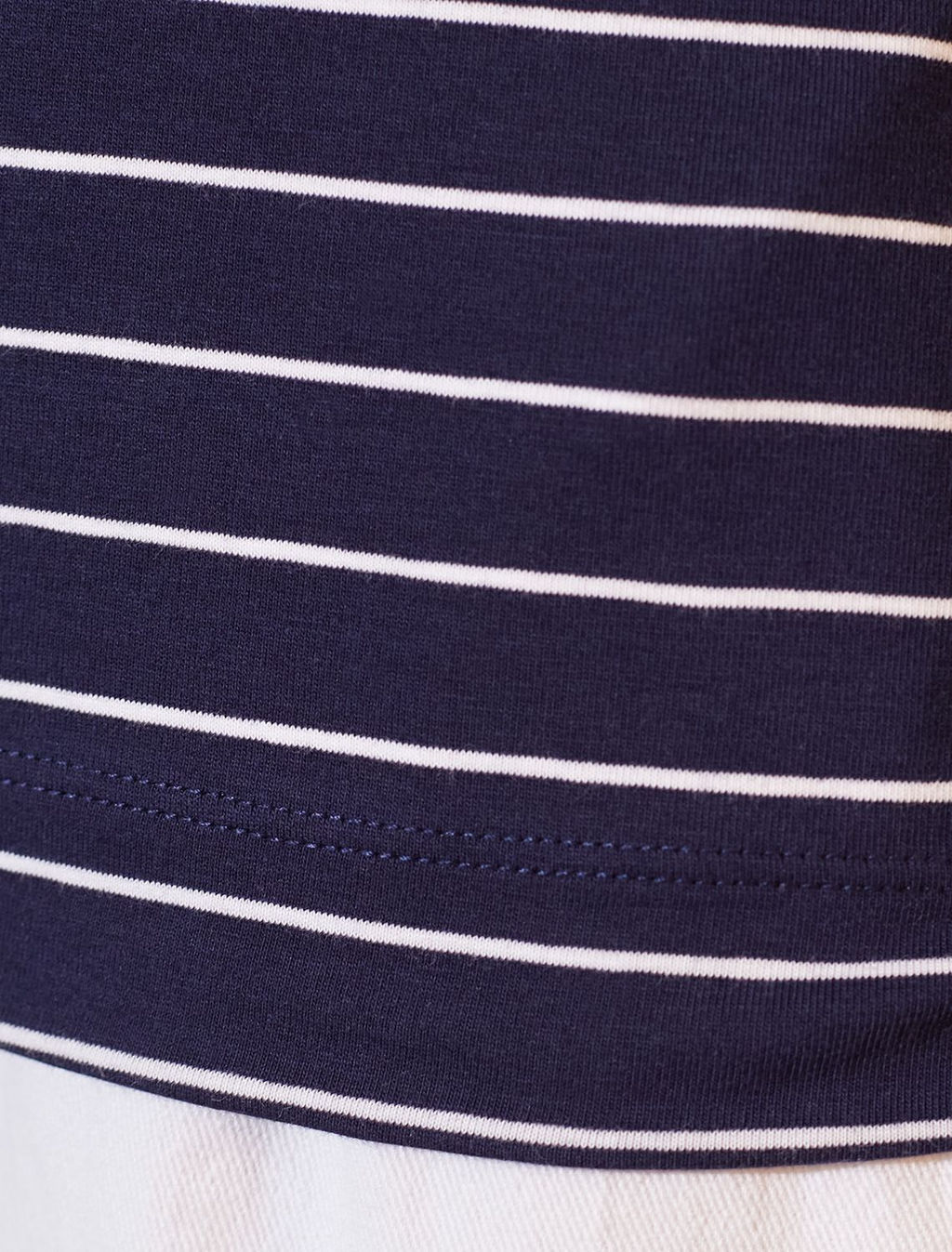 Топ в полоску с вырезом лодочка из премиального хлопка с эластаном