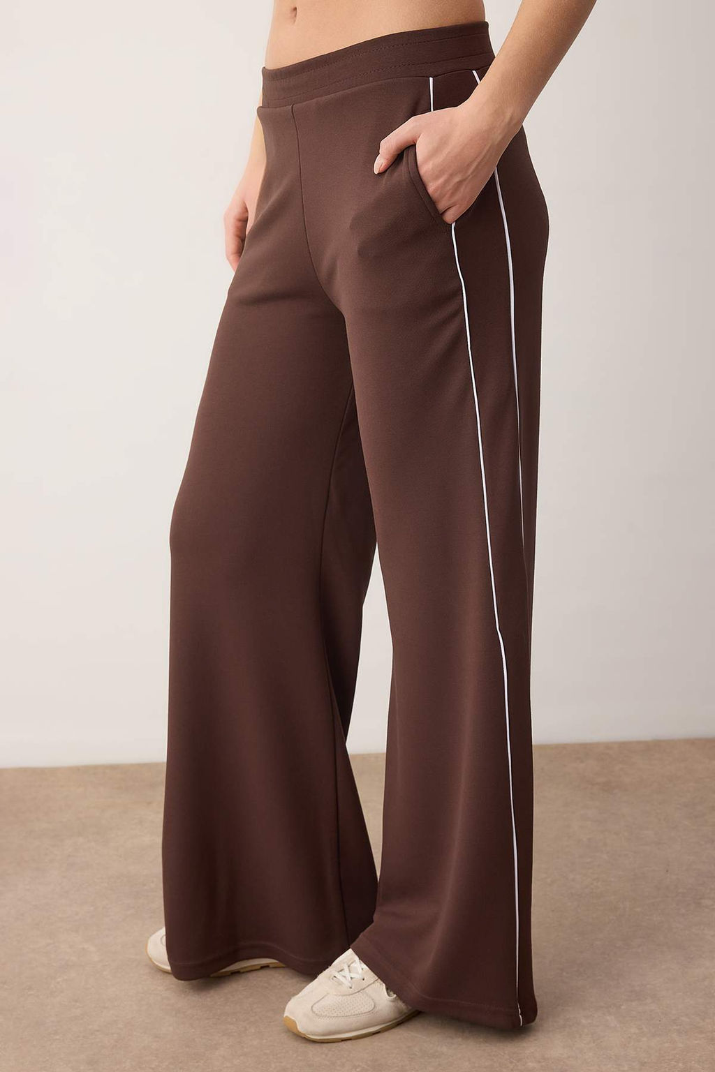 Bordo Biyeli Wide Leg/Genis Paca Orme Spor Esofman Alt? THMAW26EA00001 - Trendyolmilla фото 16