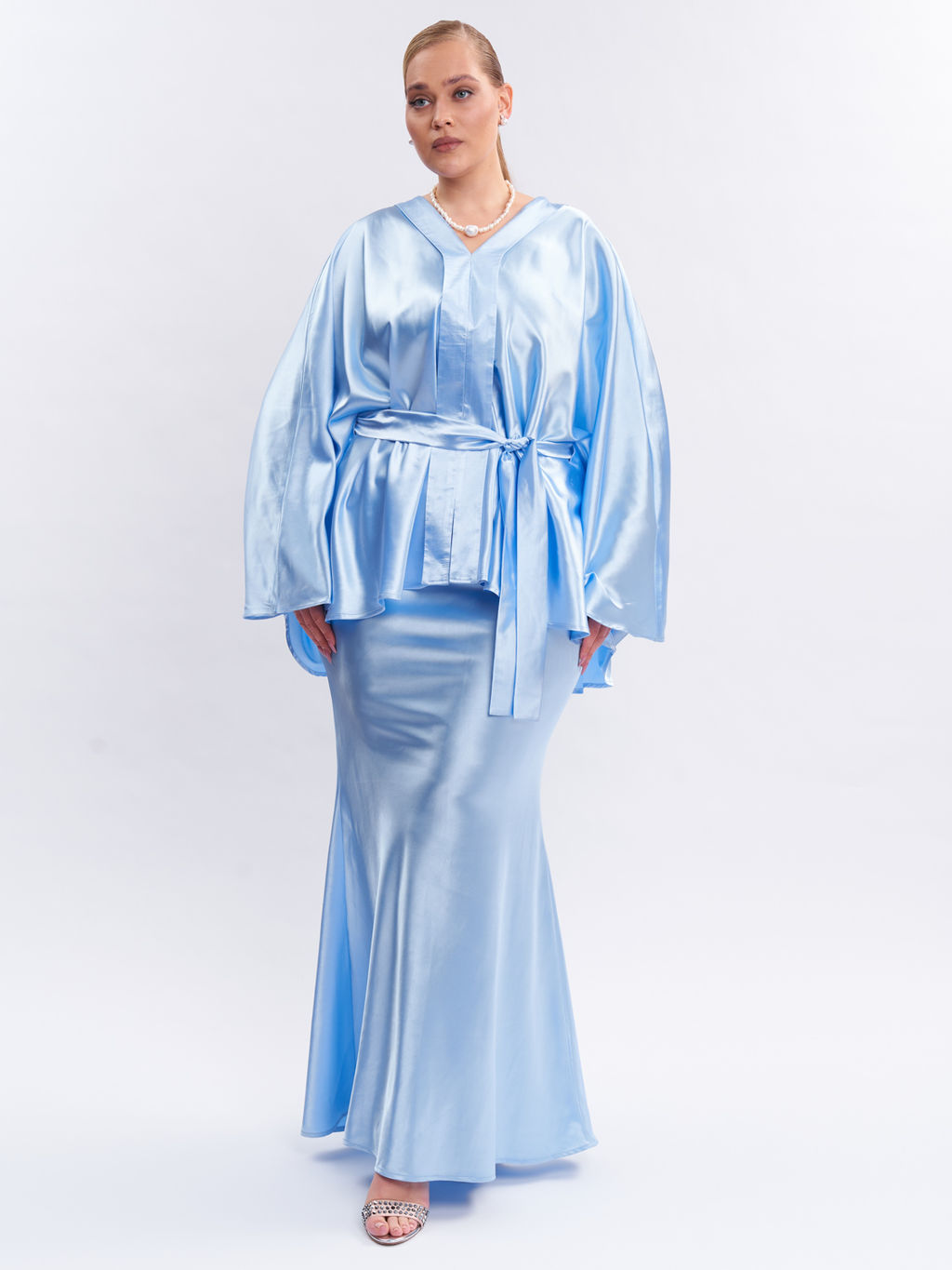 Шелковая блузка TBL73537BLU15 - Артесса фото 3