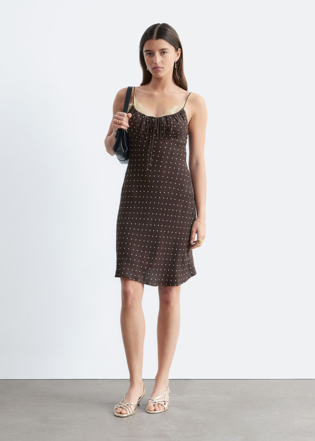 Minivestido con cord?n de ajuste - H&m фото 5