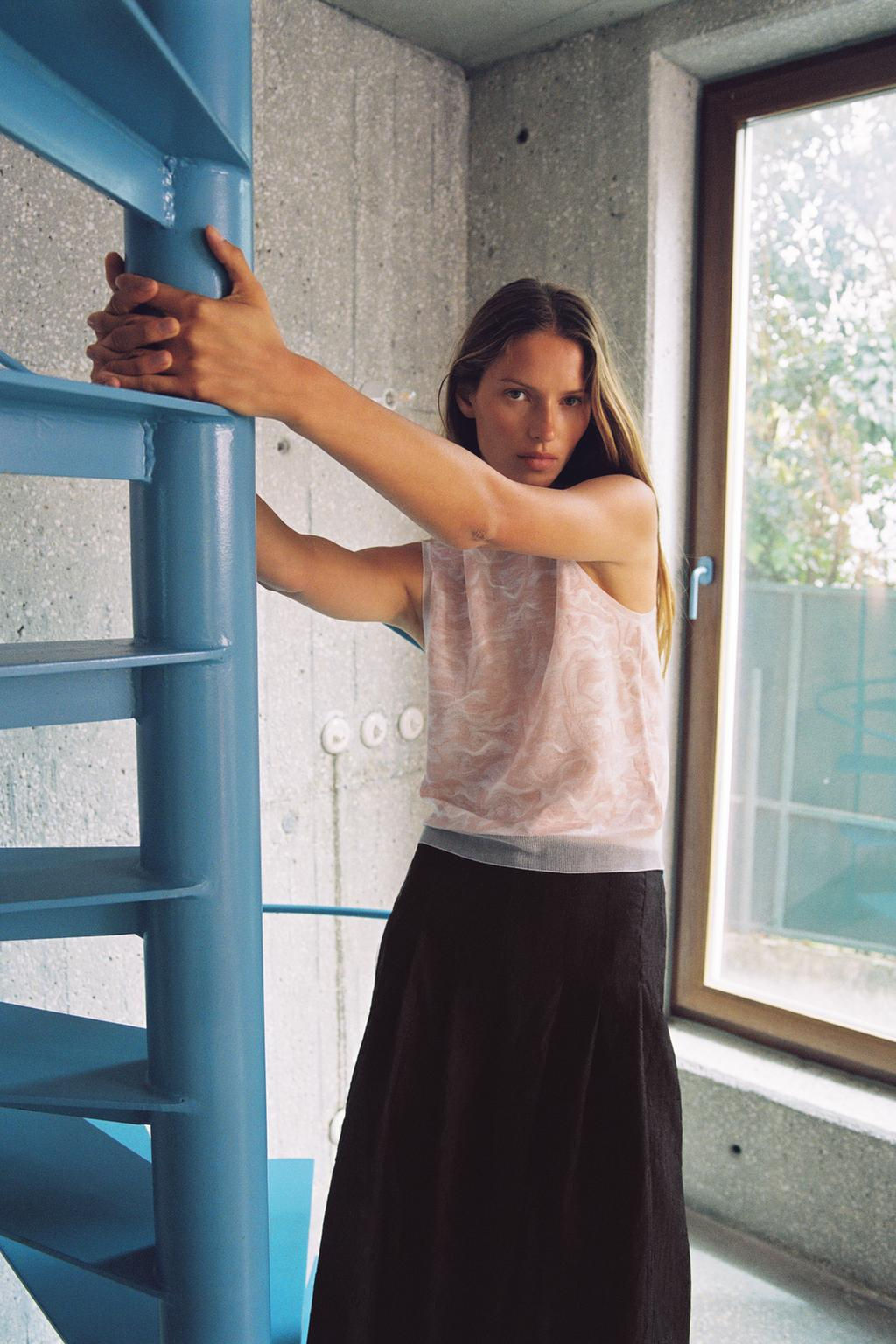 JACQUARD KNIT TOP - Zara фото 2