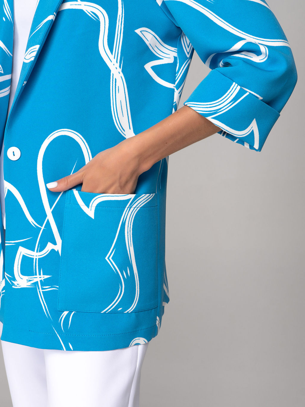 Пиджак Шерри (голубой) - Эльза фото 2