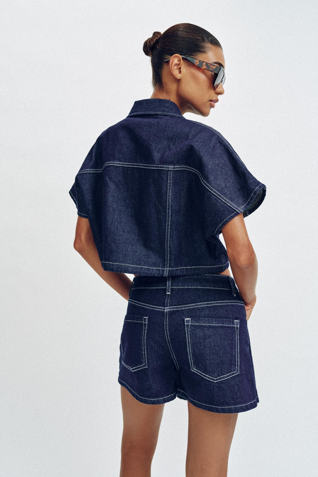 FALDA PANTAL?N Z1975 DENIM CRUZADA / Azul - Zara фото 5