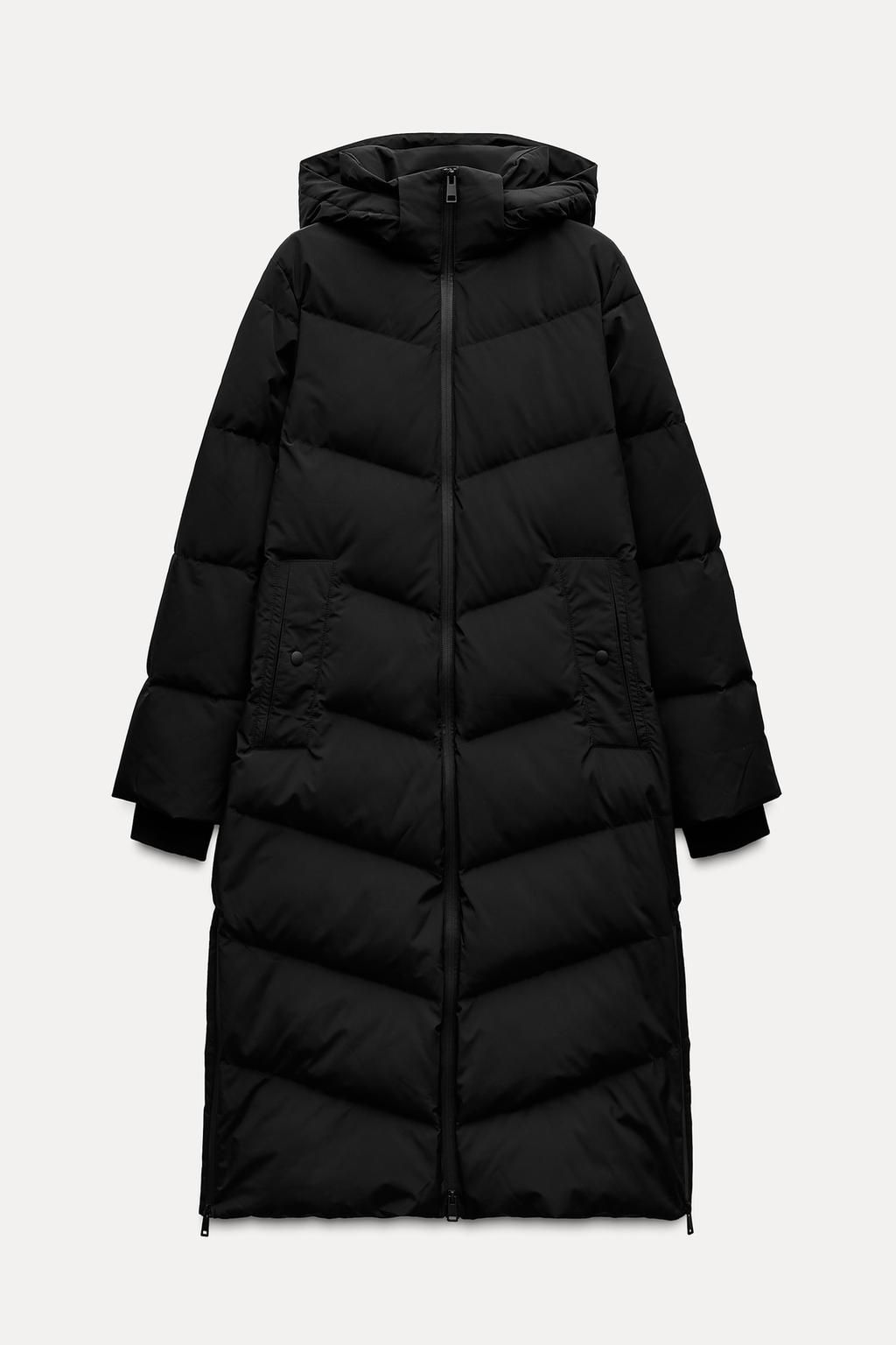 WATER- AND WIND-PROOF HOODED PUFFER JACKET - Zara фото 5