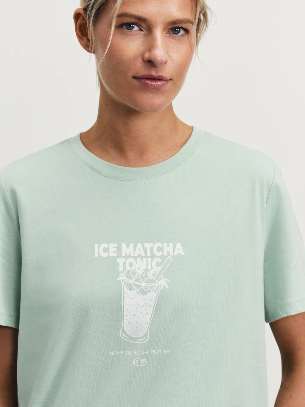 Футболка с принтом из хлопка / Zarina  фото 2