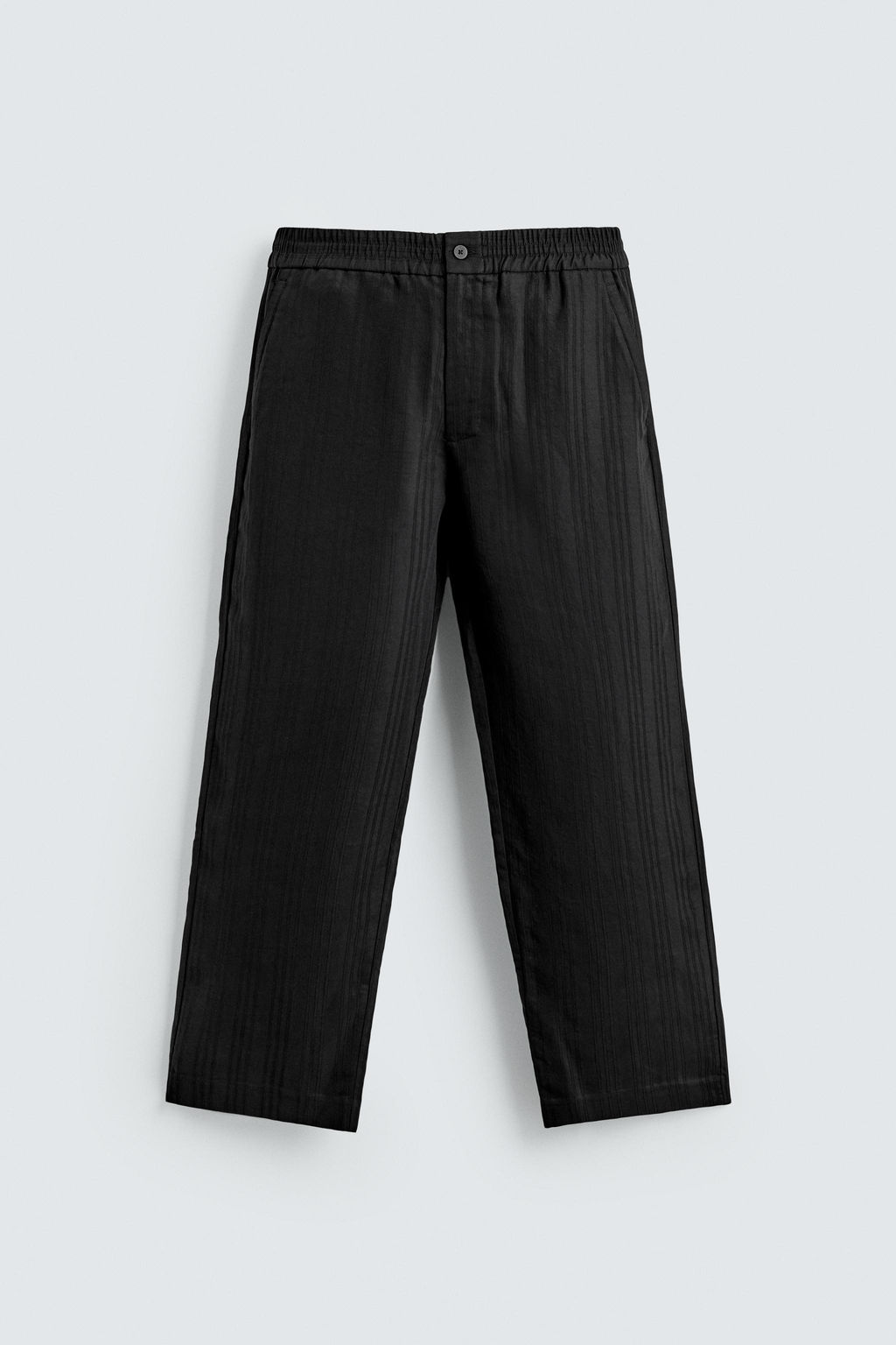 STRIPED JACQUARD TROUSERS - Zara фото 6