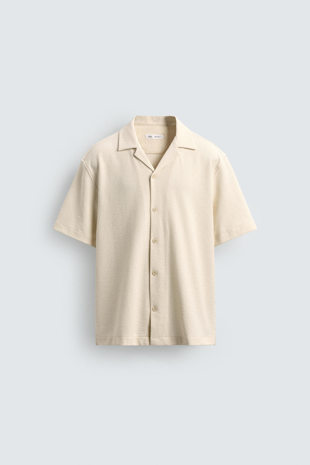 JACQUARD SHIRT WITH RUFFLE TRIM - Zara фото 7