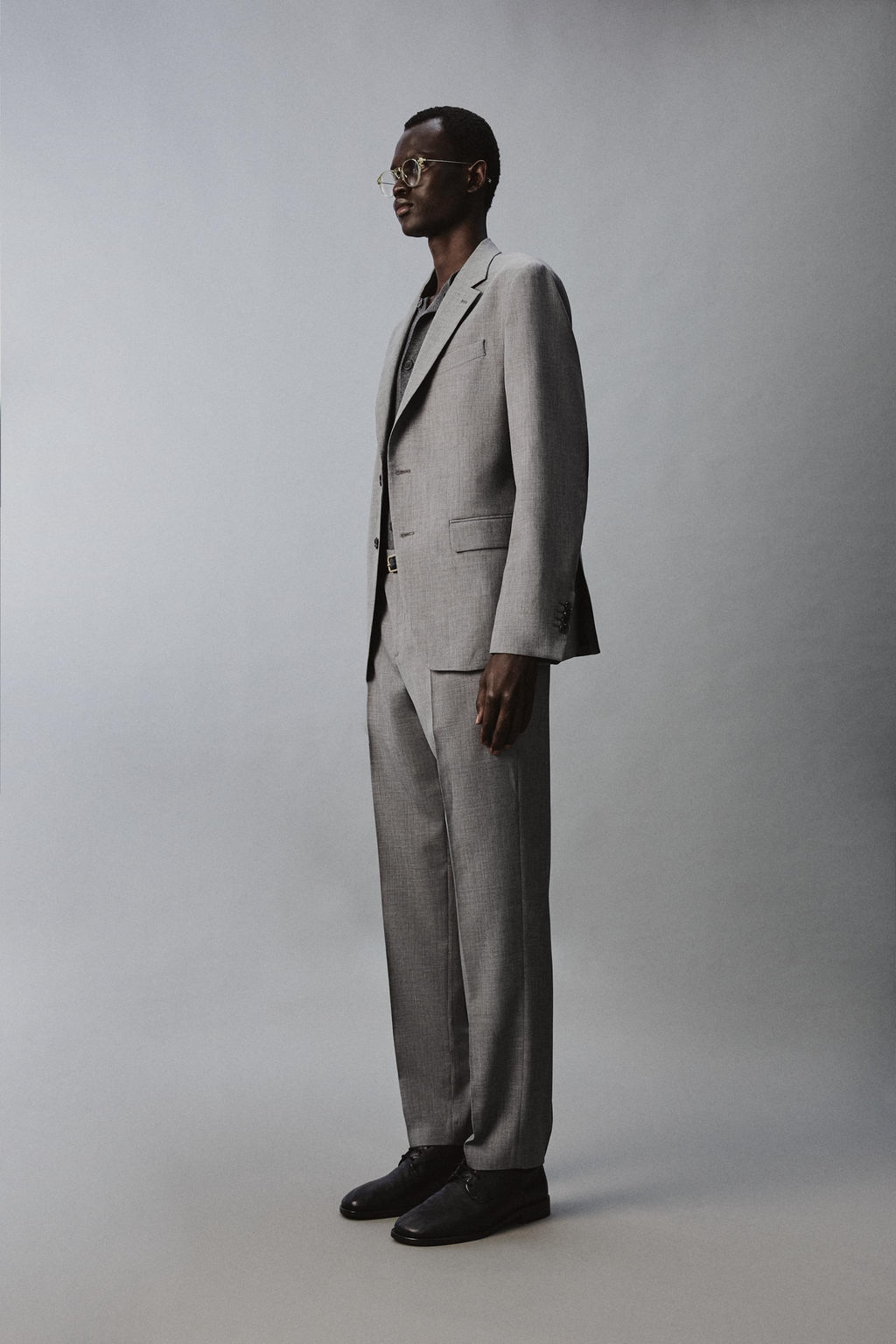 BLAZER SLIM FIT TRAJE ESTRUCTURA / Gris - Zara фото 4