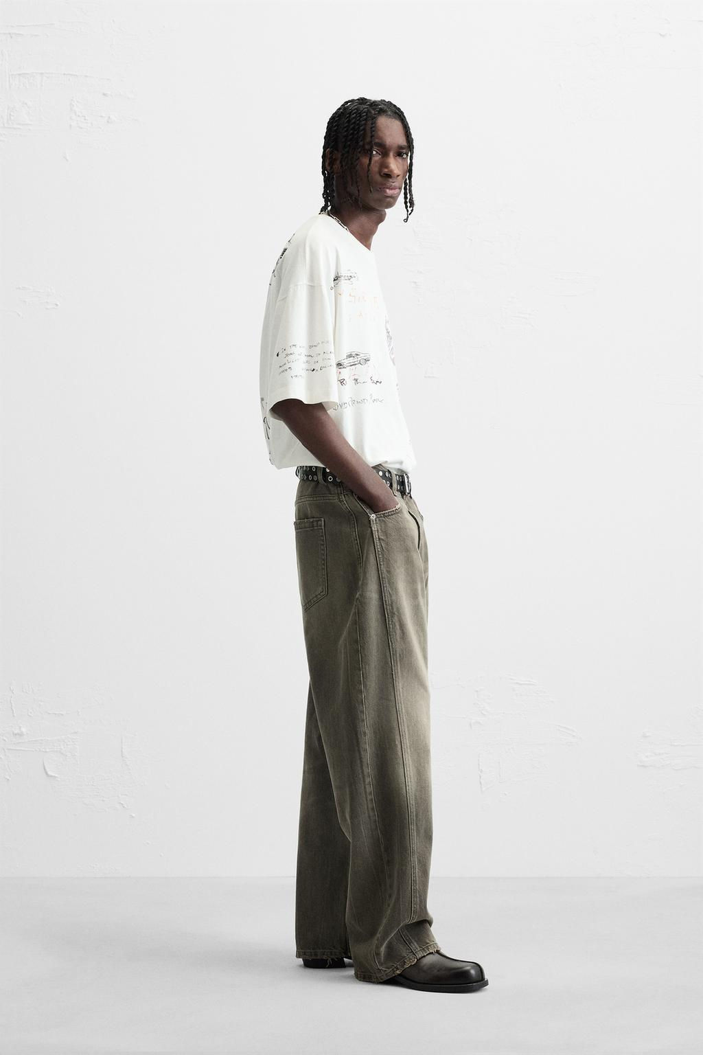 WASHED GRAPHIC T-SHIRT - Zara фото 4