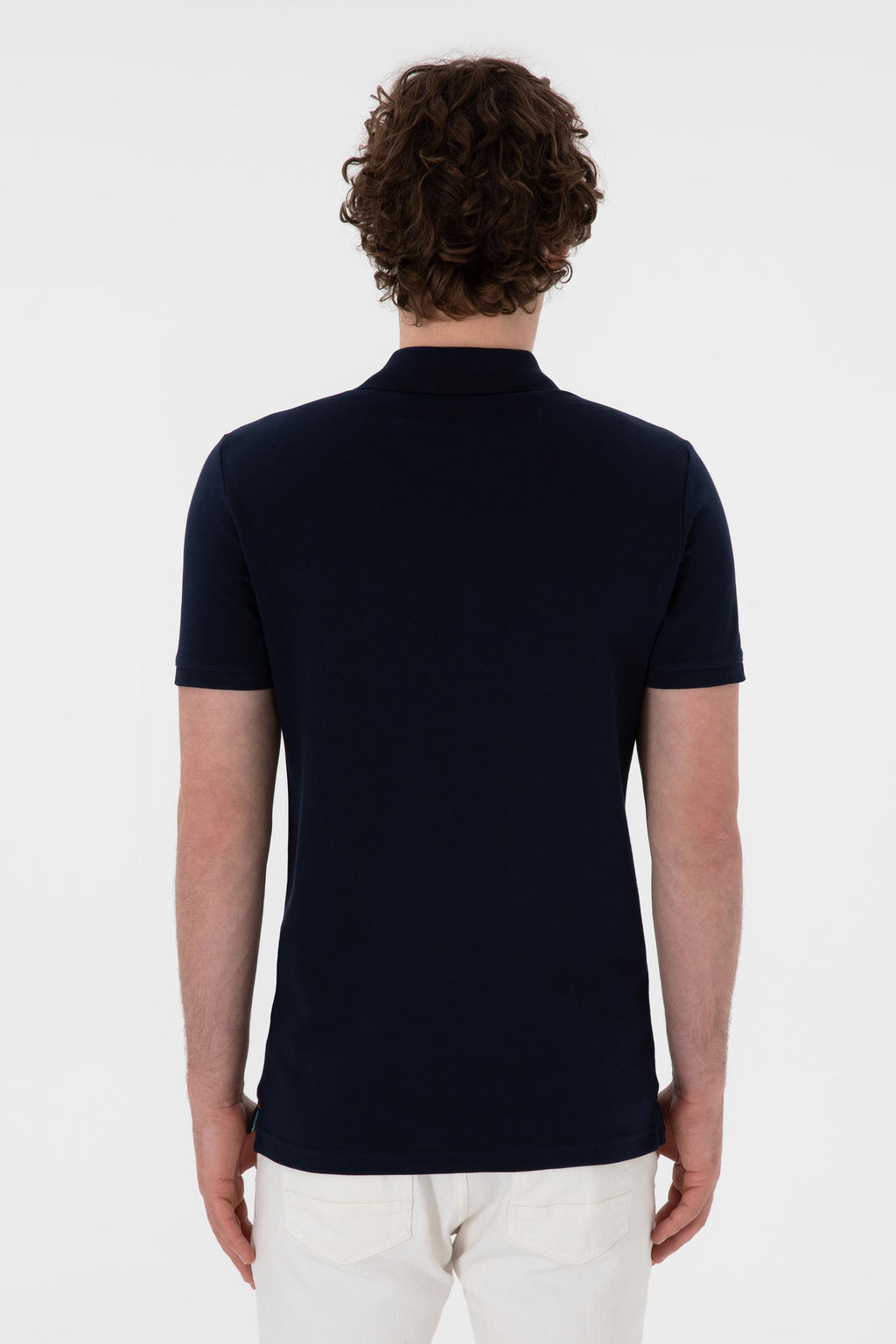 Erkek Slim Fit Polo Yaka Koyu Lacivert Basic Ti__rt Sepette S_rpriz _ndirim - U.s. polo assn фото 12