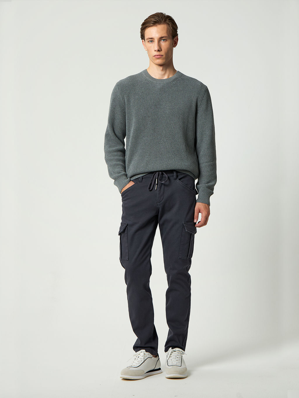 Мужские джинсы Карго утеплённые - Mossmore фото 11