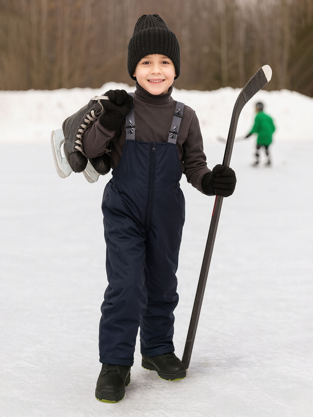 Полукомбинезон детский синий 60-006/2 (116, 60)