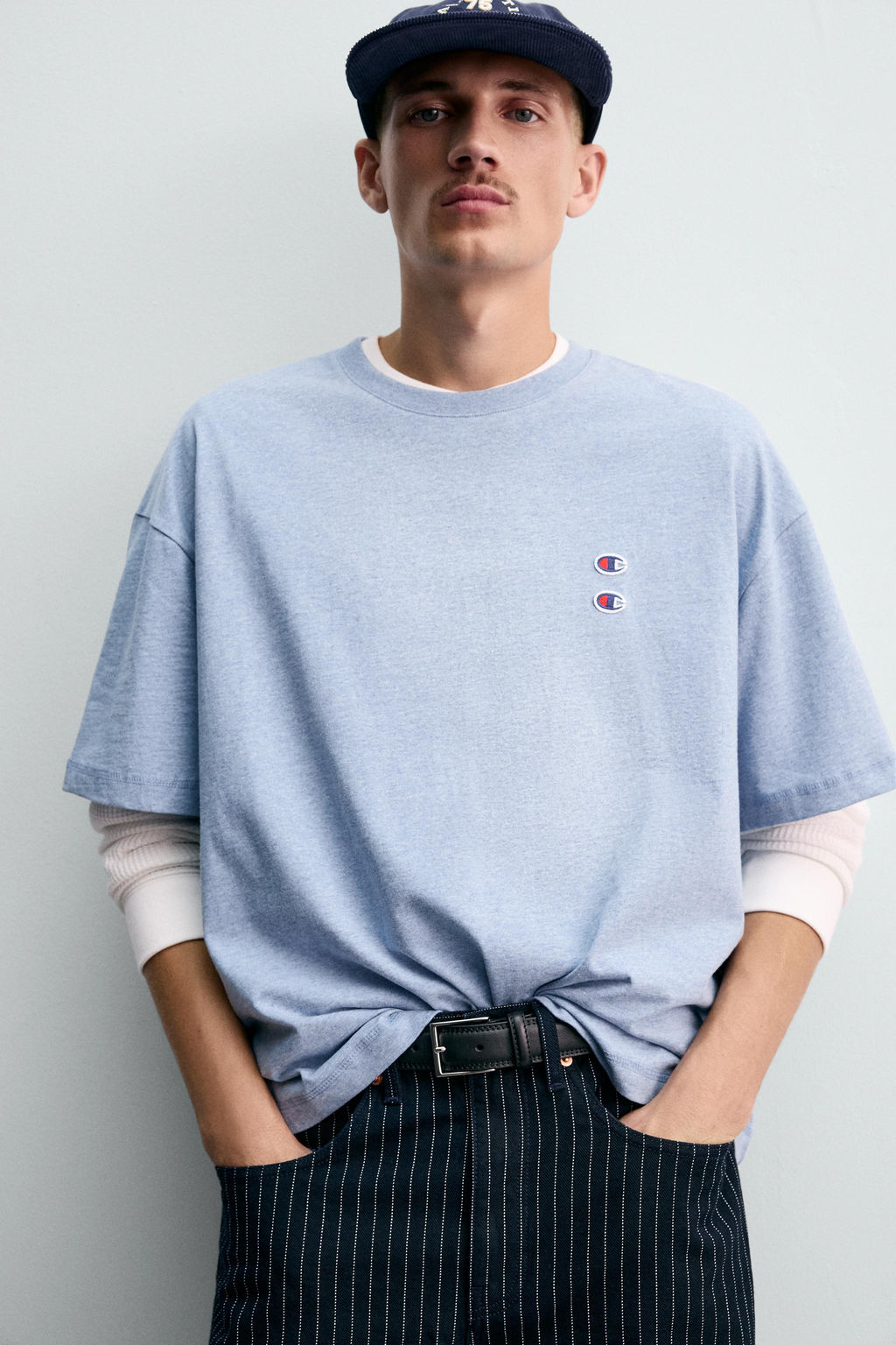 CHAMPION® X ZARA PATCH T-SHIRT  фото 5