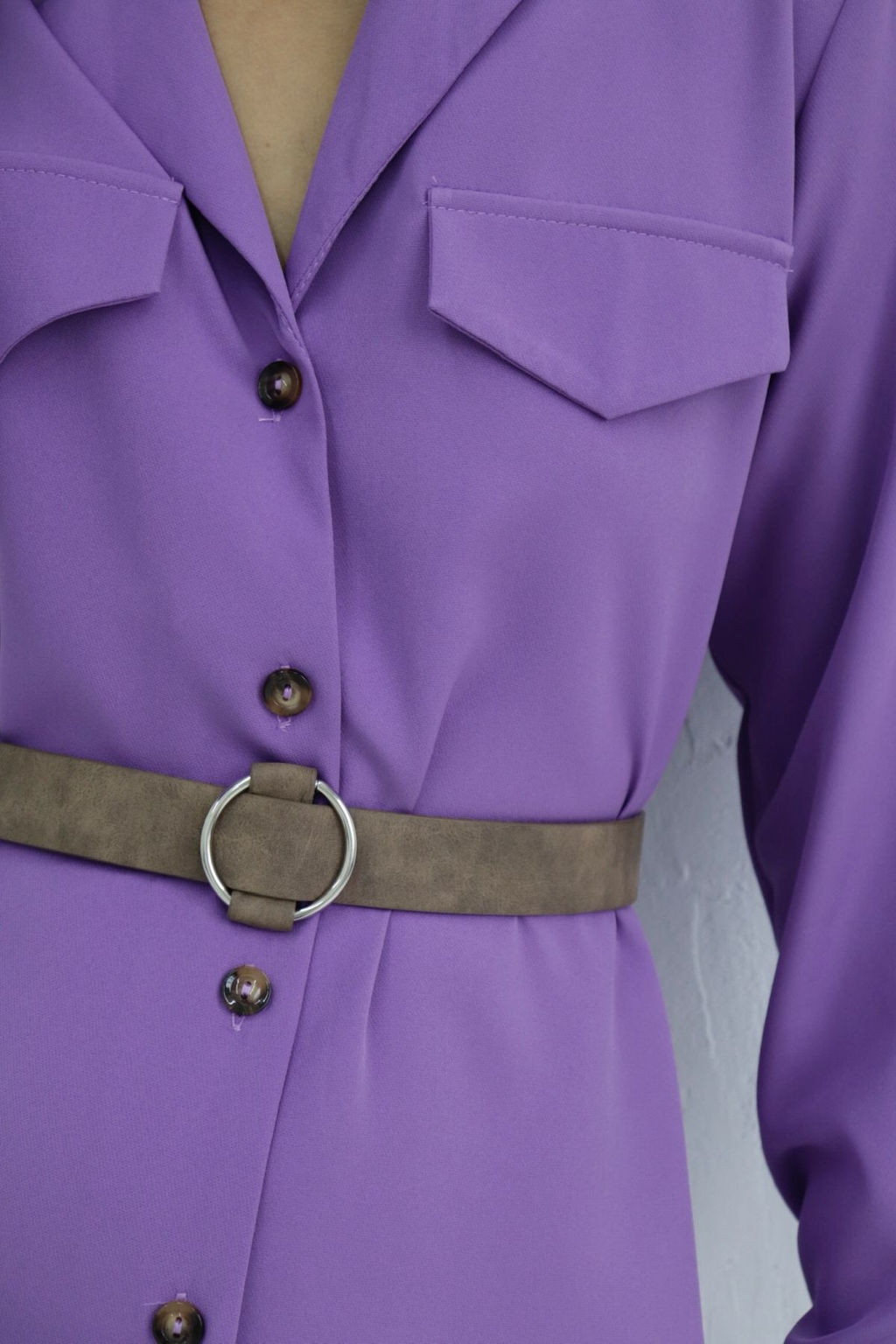 Платье-рубашка с английским воротником - Martichelli фото 317