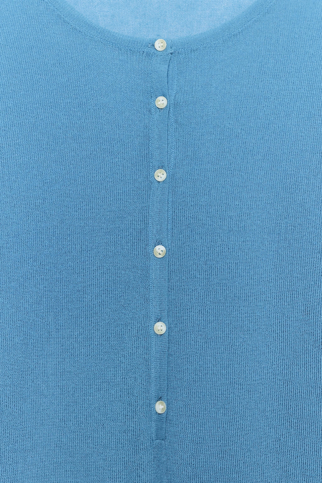 TOP PUNTO BOTONES / Azul claro - Zara фото 6