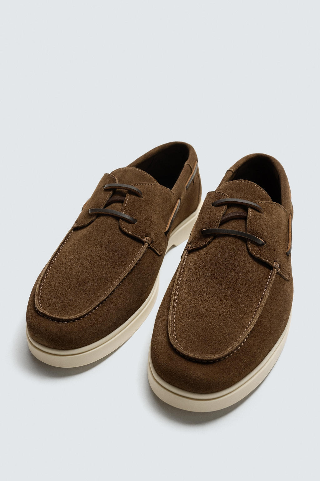 CASUAL LEATHER DECK SHOES - Zara фото 5