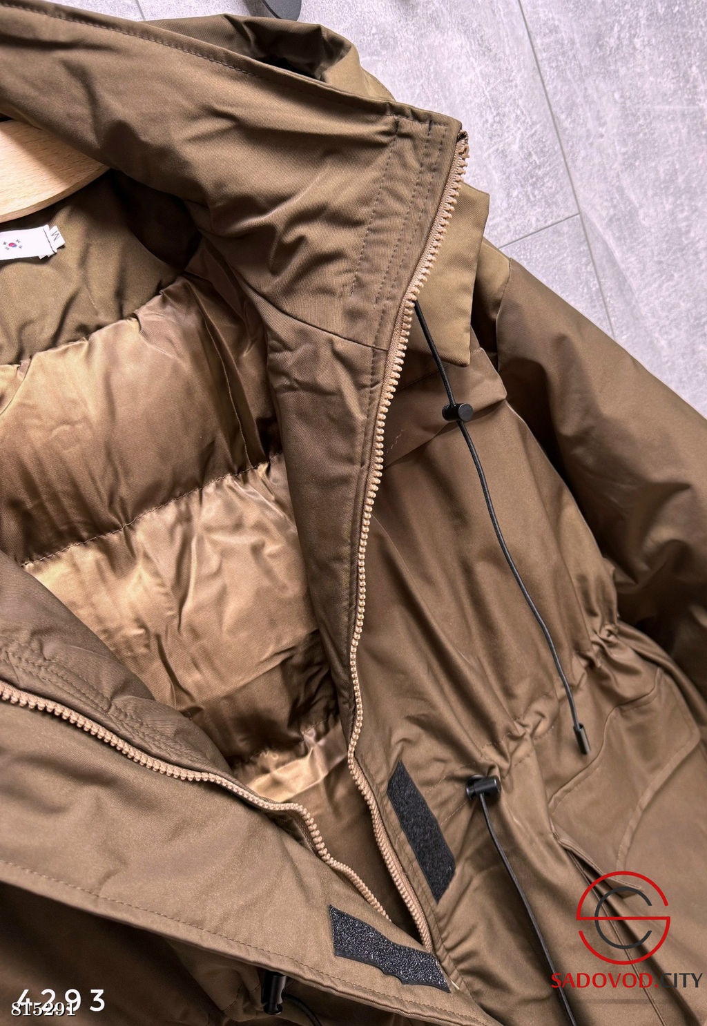 Теплая куртка-парка на кулиске