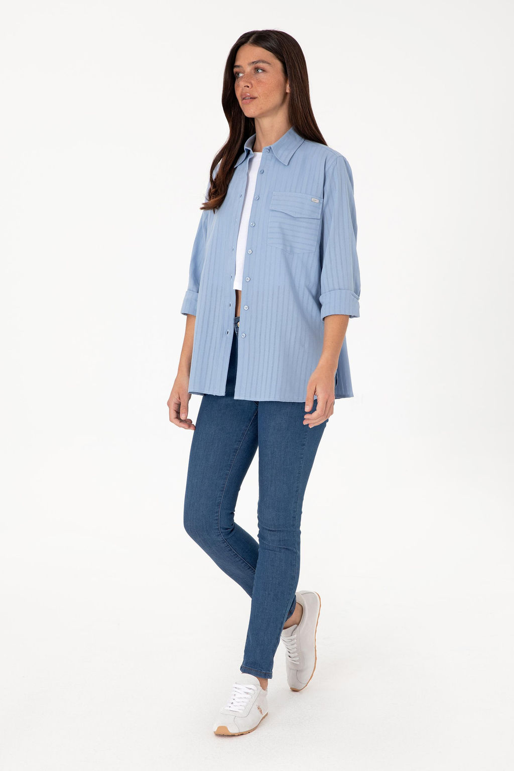 Kad_n Mavi Uzun Kollu G_mlek Sepette S_rpriz _ndirim - U.s. polo assn фото 4