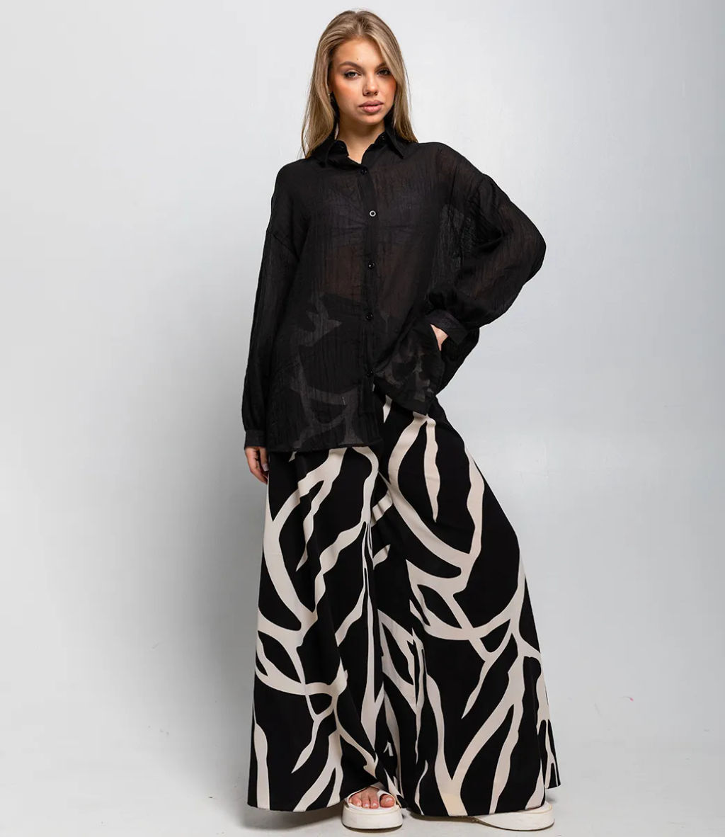 Рубашка #ОКТ115002, чёрный - Dommod фото 4