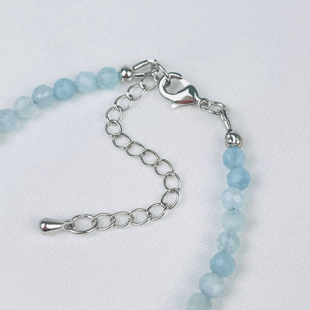 Браслет из Аквамарина 17,5 см +