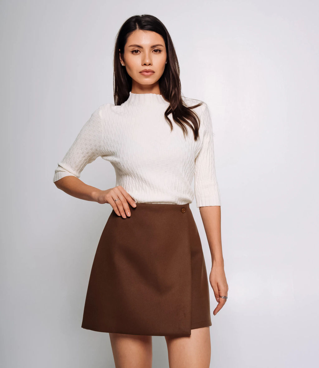 Юбка #КТ8662 (1), коричневый