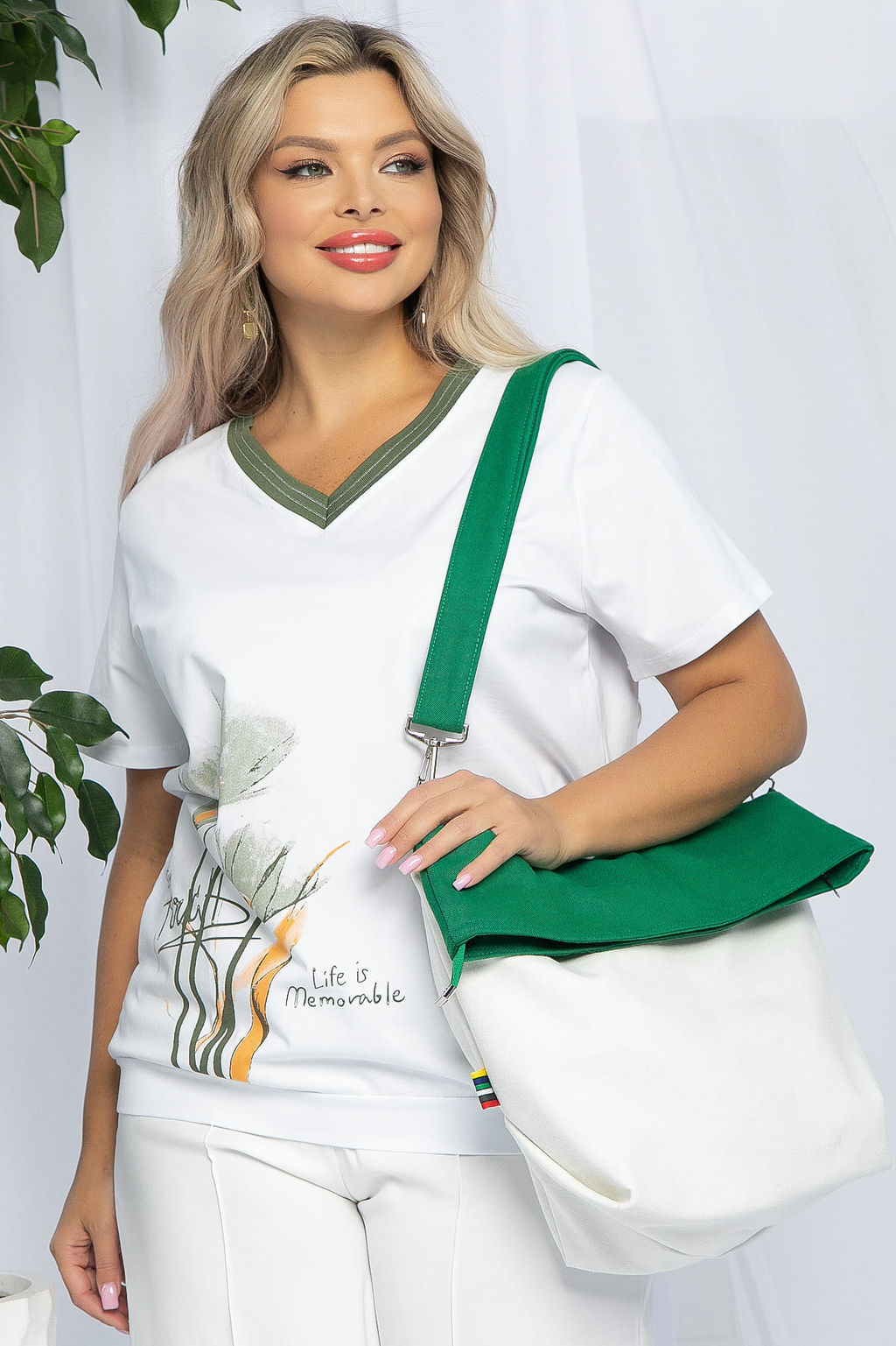 Сумка Торба (молочно-зеленая) СТ3