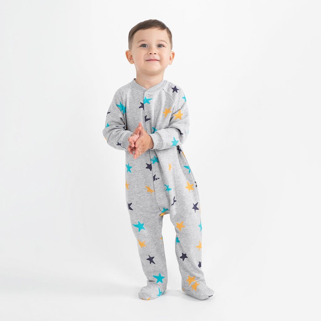 CRB wear/CWNB 90050-11-289 Комбинезон для мальчика, светло-серый меланж/Ex.Cherubino