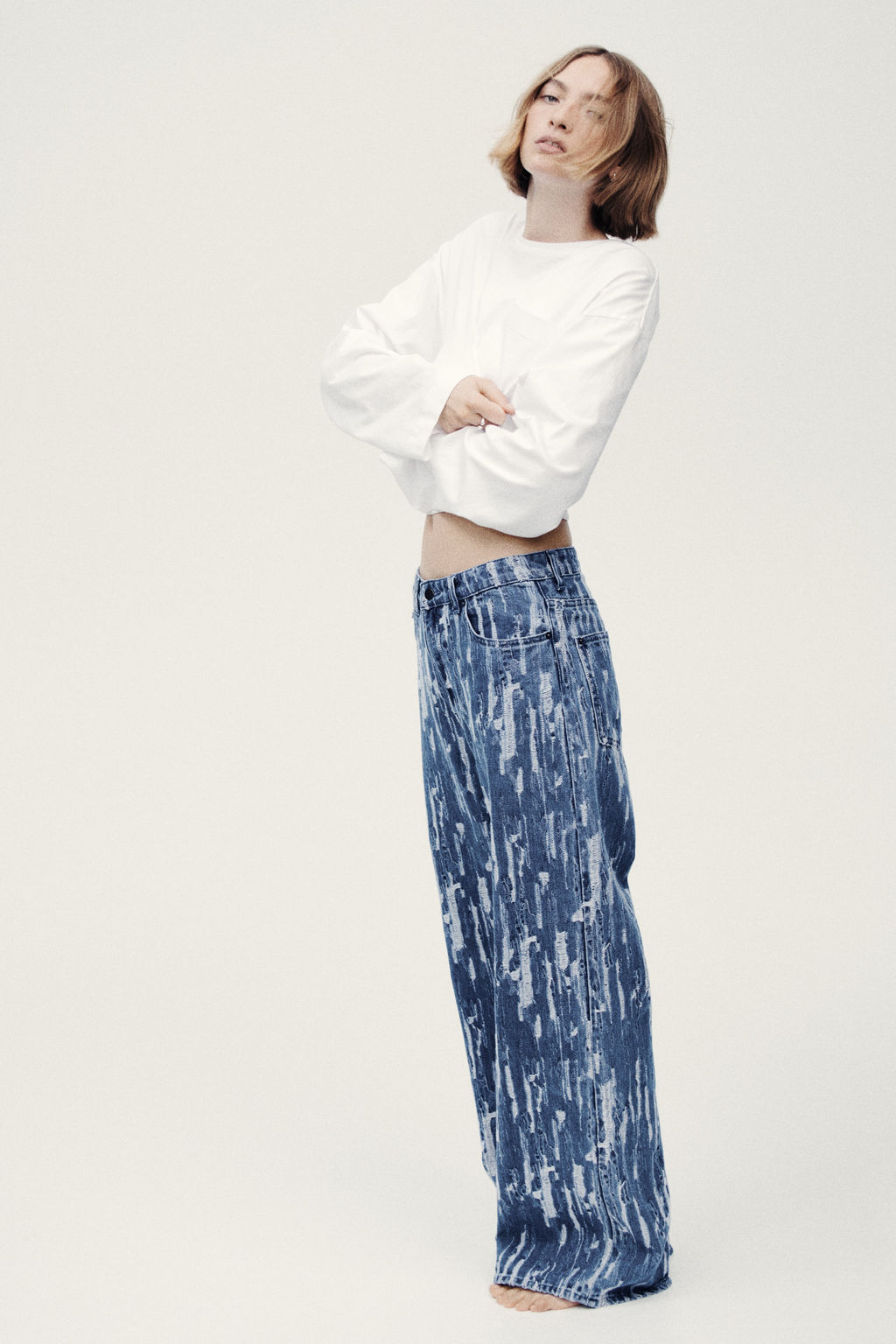 Straight Low Waist Jeans - H&m фото 7