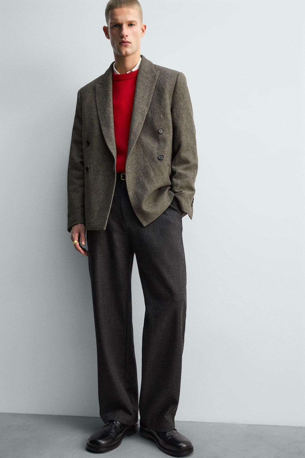 100% WOOL PLEATED TROUSERS LIMITED EDITION - Zara фото 5