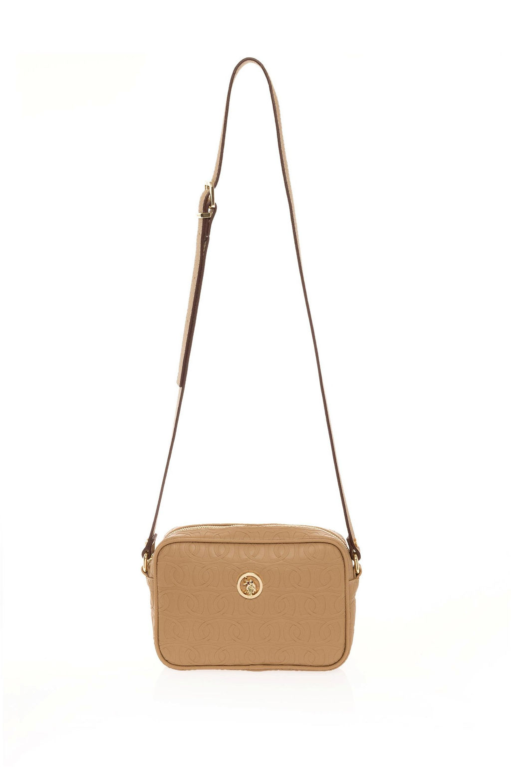 Женская темно-бежевая сумка через плечо Неожиданная скидка в корзине - U.s. polo assn фото 4