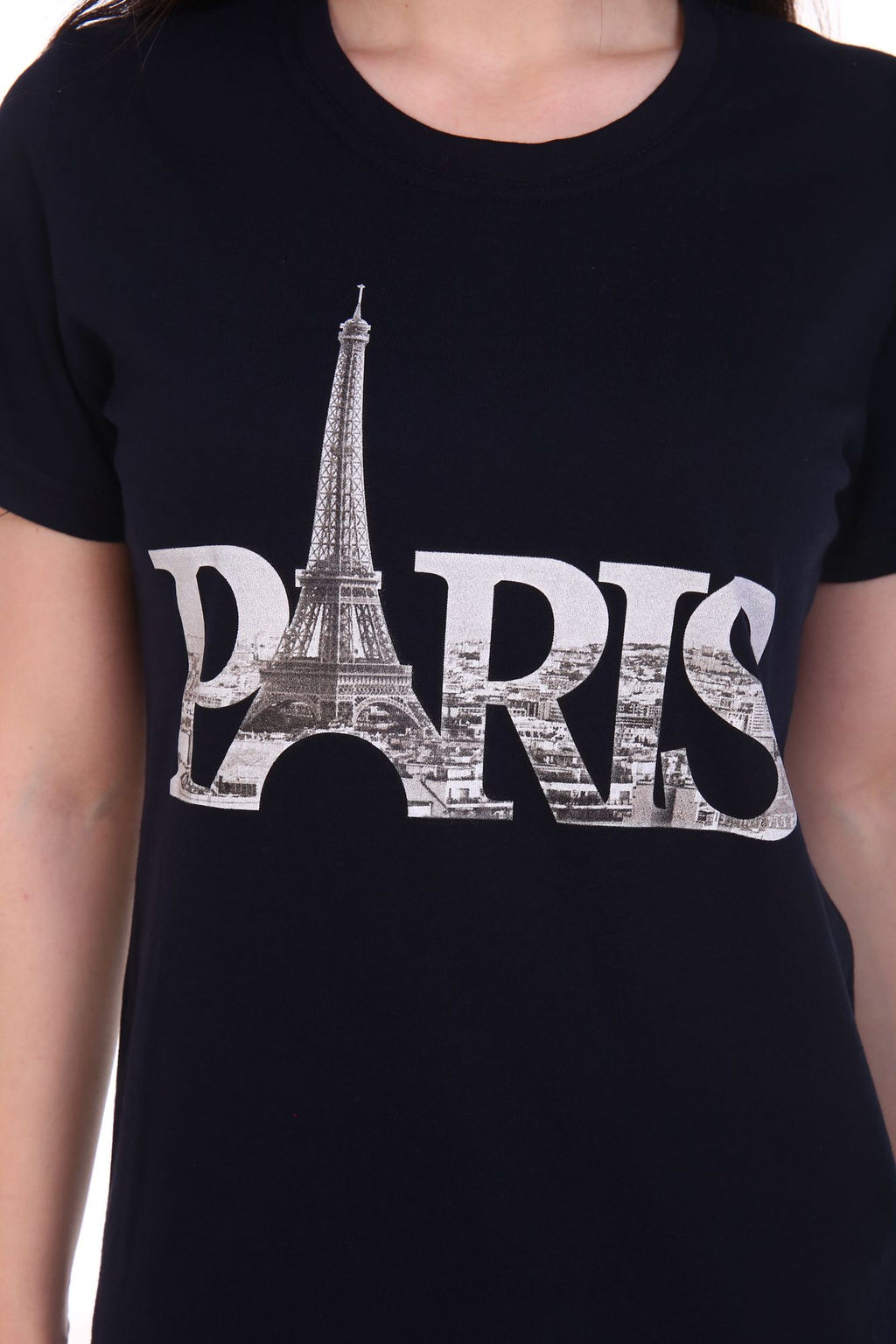 Футболка женская, приталенная, модель 149, трикотаж (Париж. Старое фото) - Ивановотекстиль фото 3