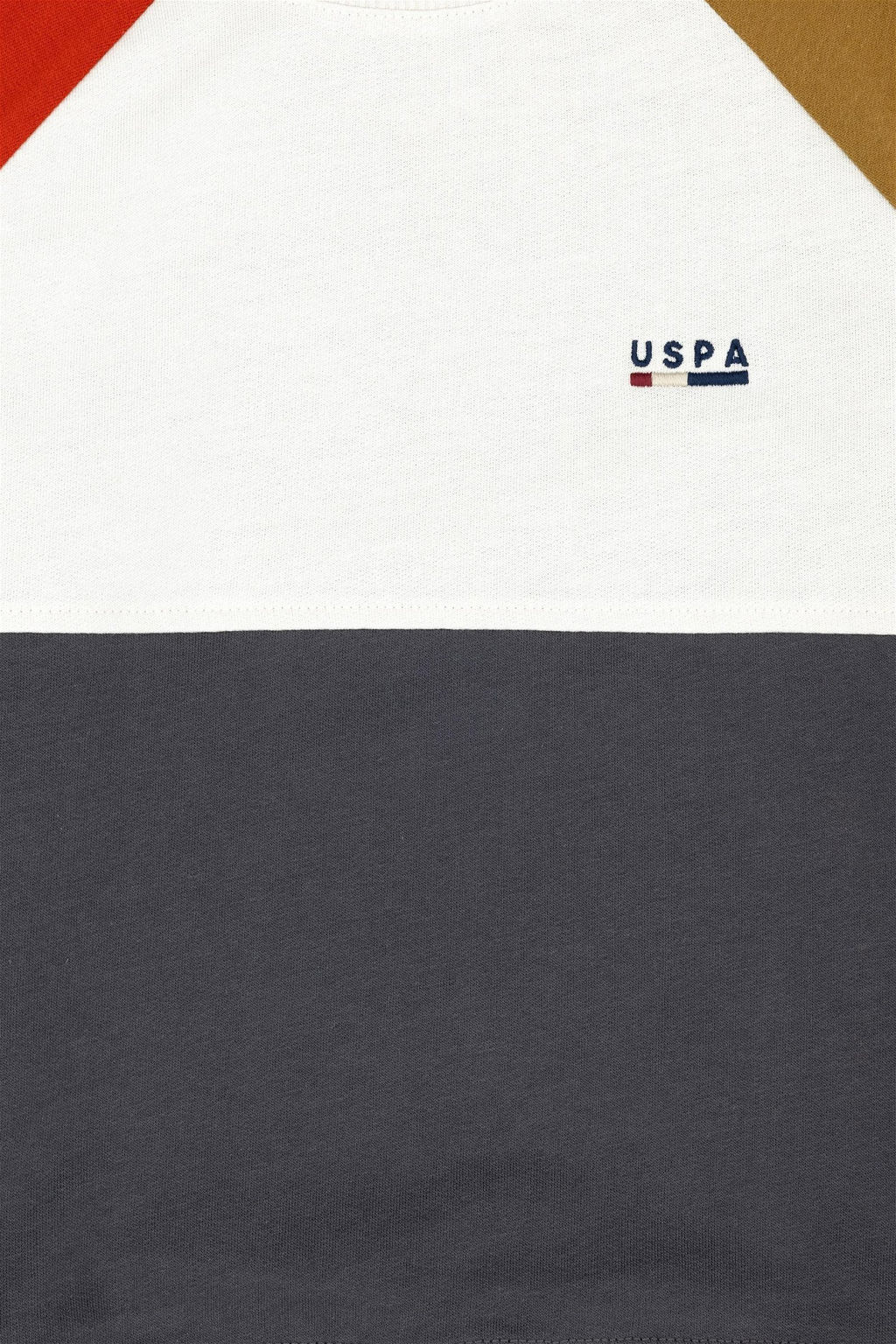 U. S. Polo Assn / Детский светлый свитшот цвета хаки с круглым вырезом - U.s. polo assn фото 3