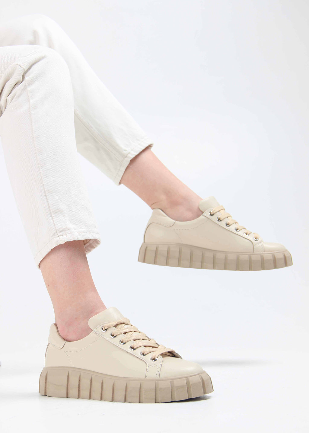 Кеды EDART 128.91505be. бежевый  фото 6