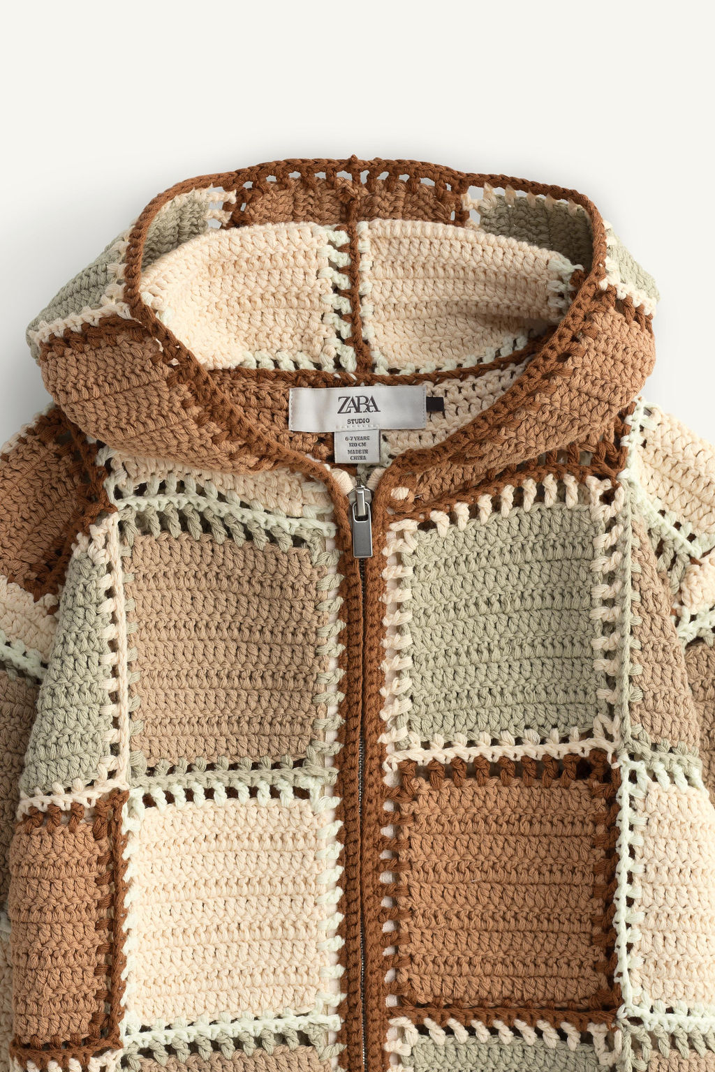 CHAQUETA PUNTO CROCHET CAPUCHA LIMITED EDITION / Multicolor - Zara фото 8