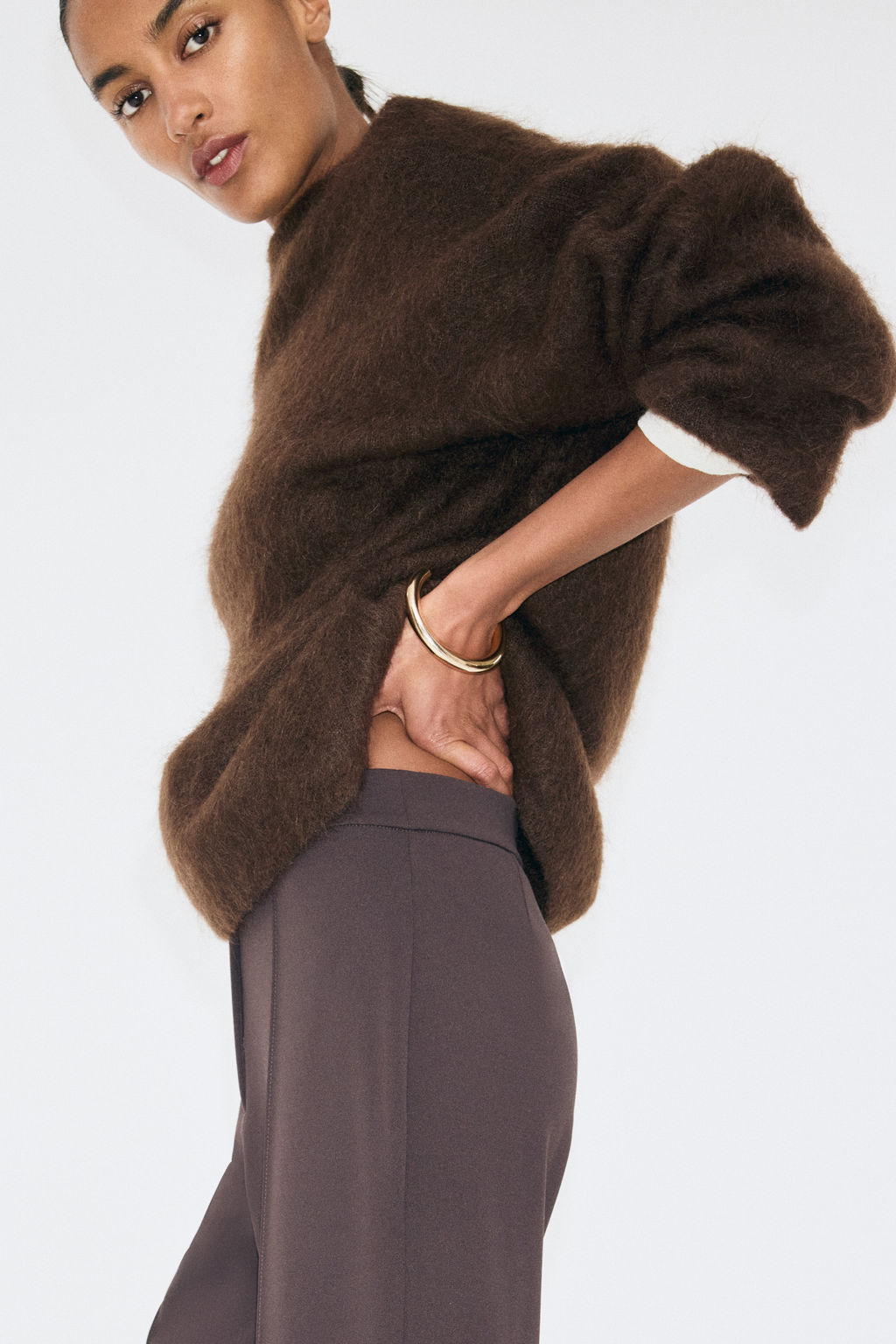 Pantal?n bootcut con raya - H&m фото 5