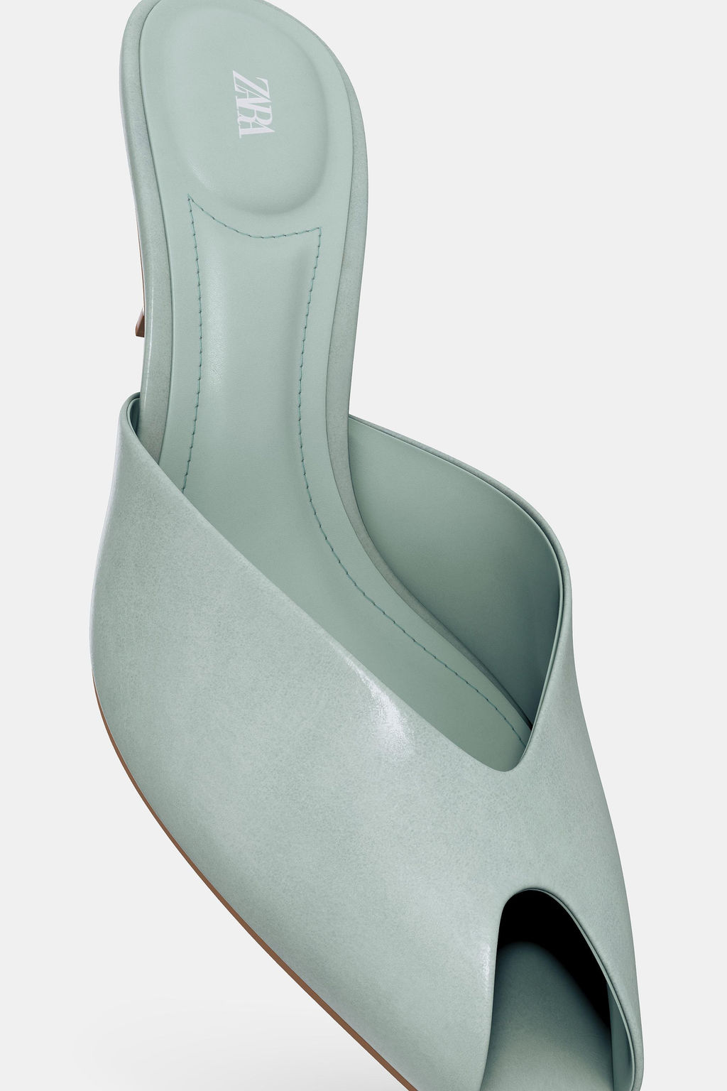 PATENT-EFFECT SANDALS